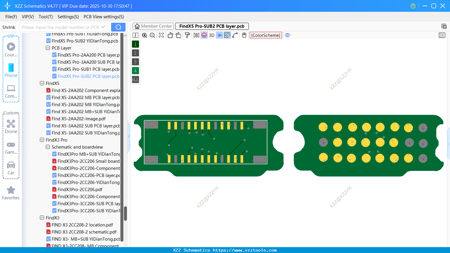 OPPO FindX5 Pro-SUB2 PCB Layer